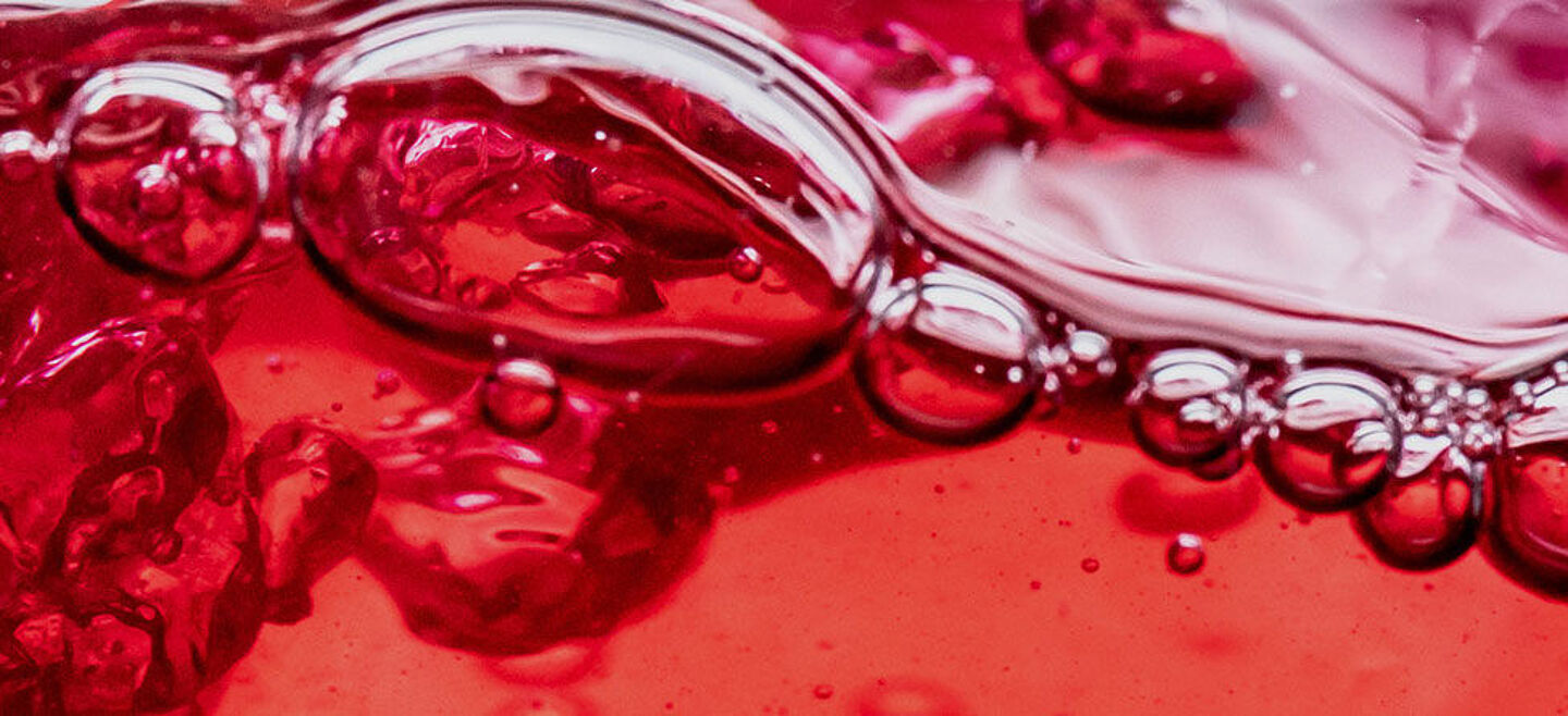 liquido vermelho