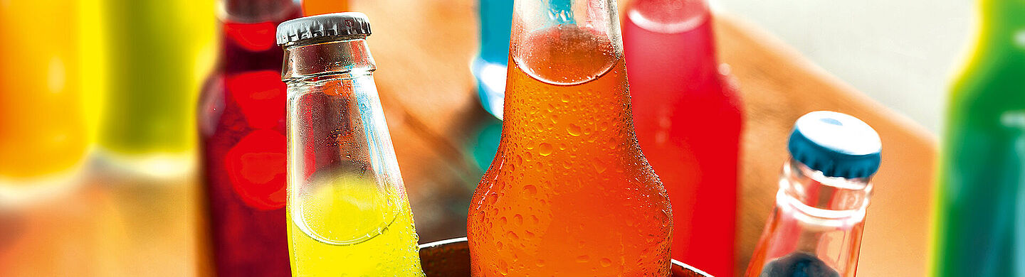 colourful bottles
