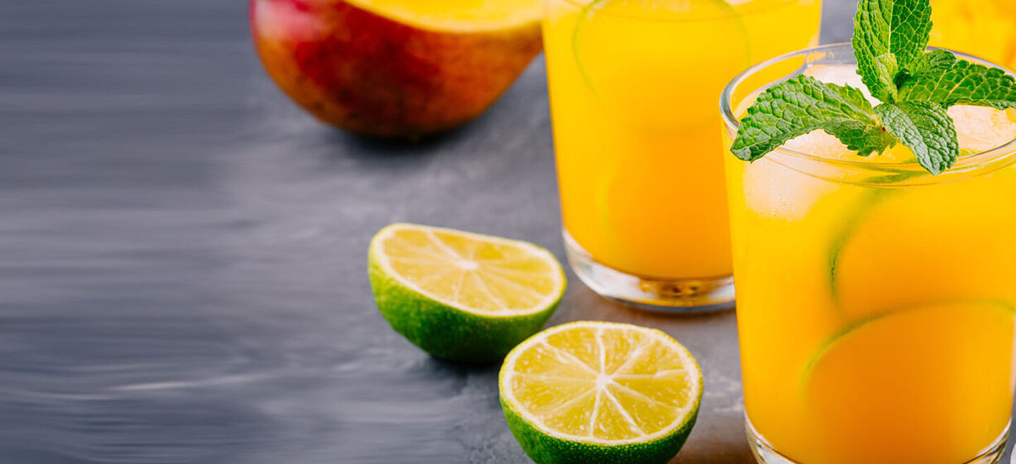 jugo de mango y limon