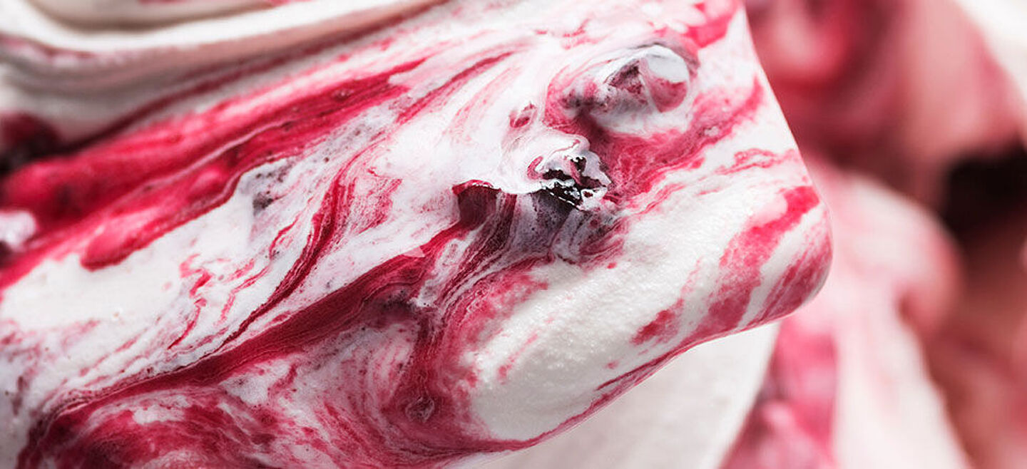 helado de frutos rojos