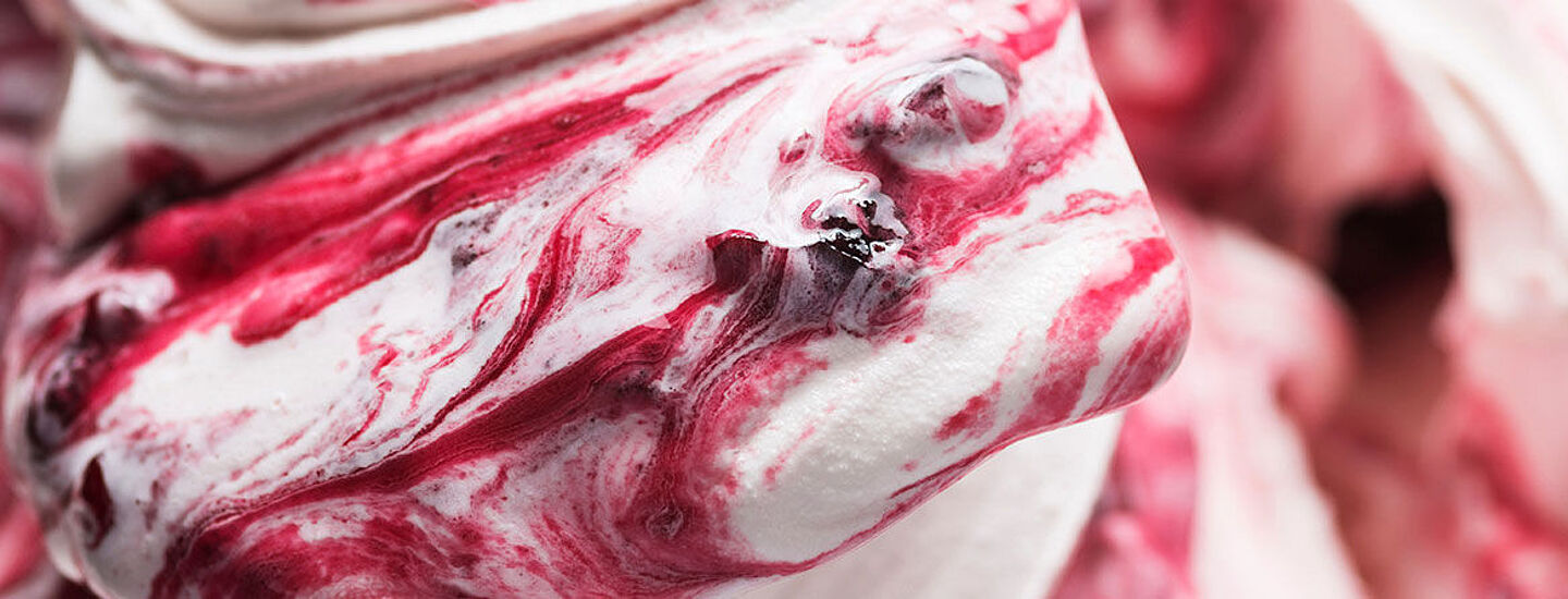 helado de frutos rojos