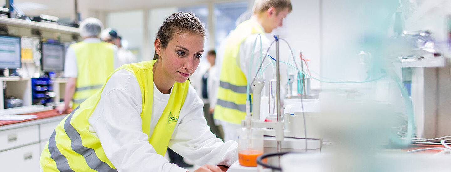 workers on a laboratory