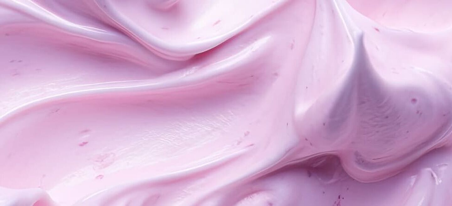 pink creamy yoghurt