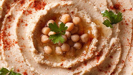 Hummus con garbanzos y pimentón