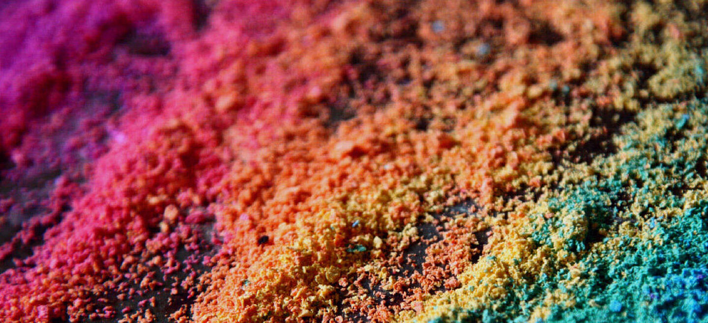 colourful powder