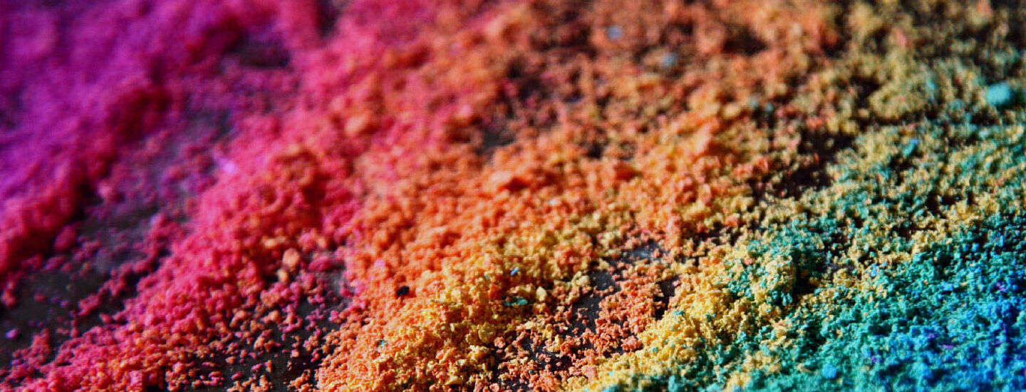 colourful powder