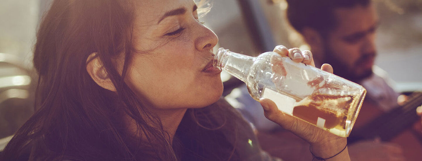 drinking from the bottle